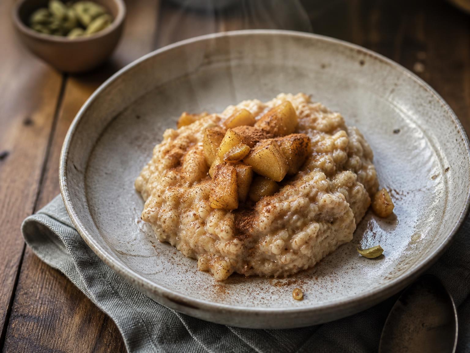 Boekweitpap met appel en kaneel