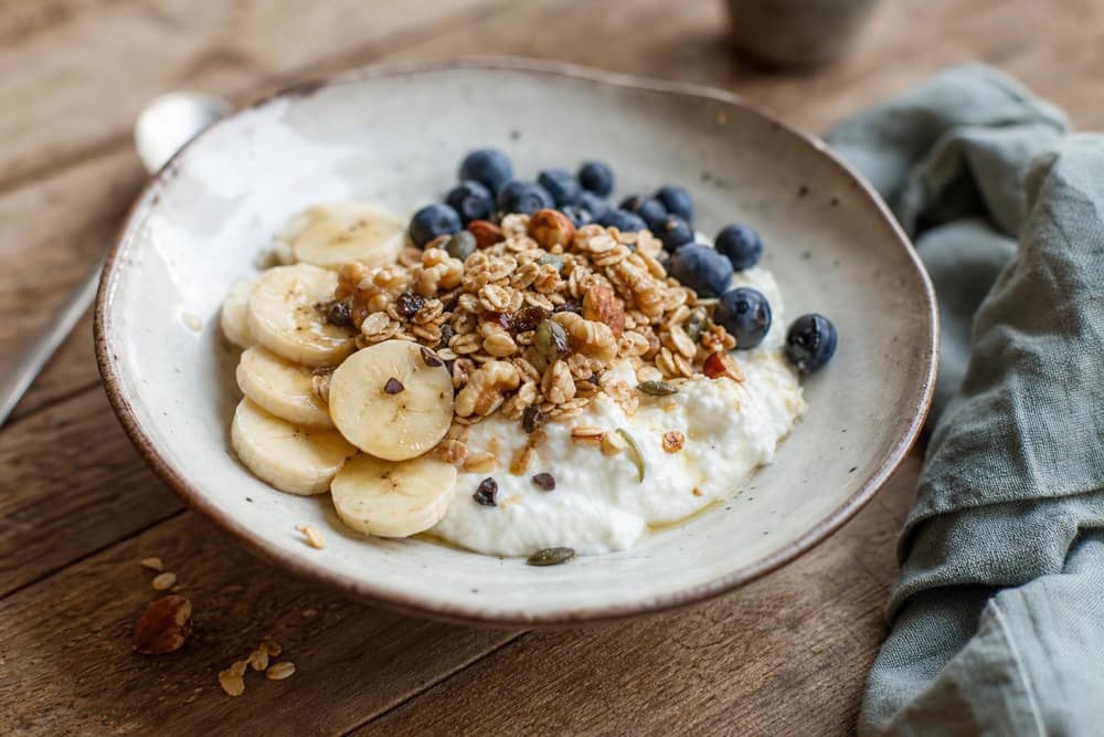 Eiwitrijke ontbijtbowl met kwark