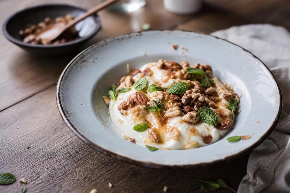Griekse yoghurt met noten