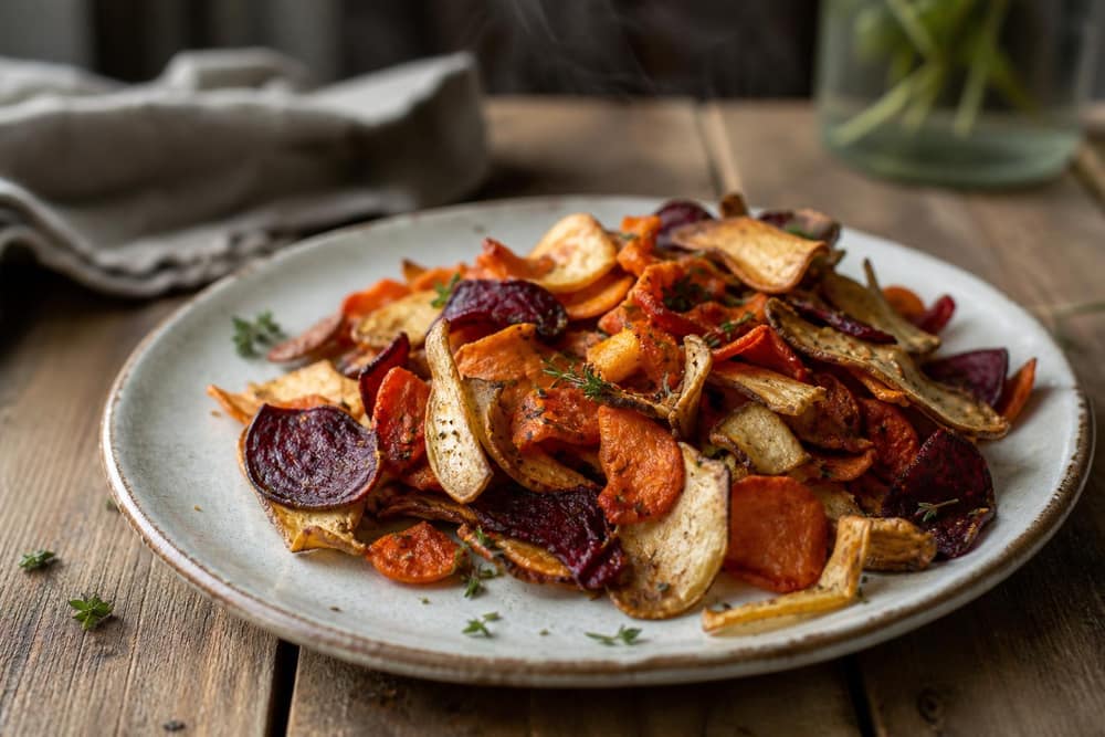 Groentechips uit de oven