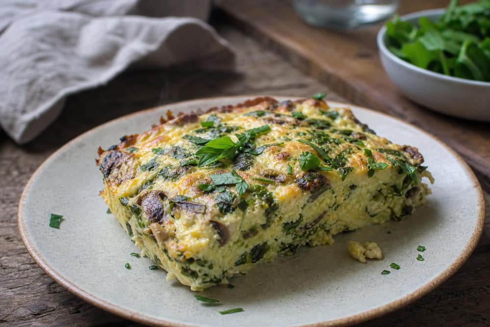 Caloriearme quiche zonder bodem